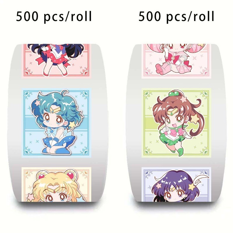 Sticker Sheet Set - 500 sheets/roll new style Sailor Moon