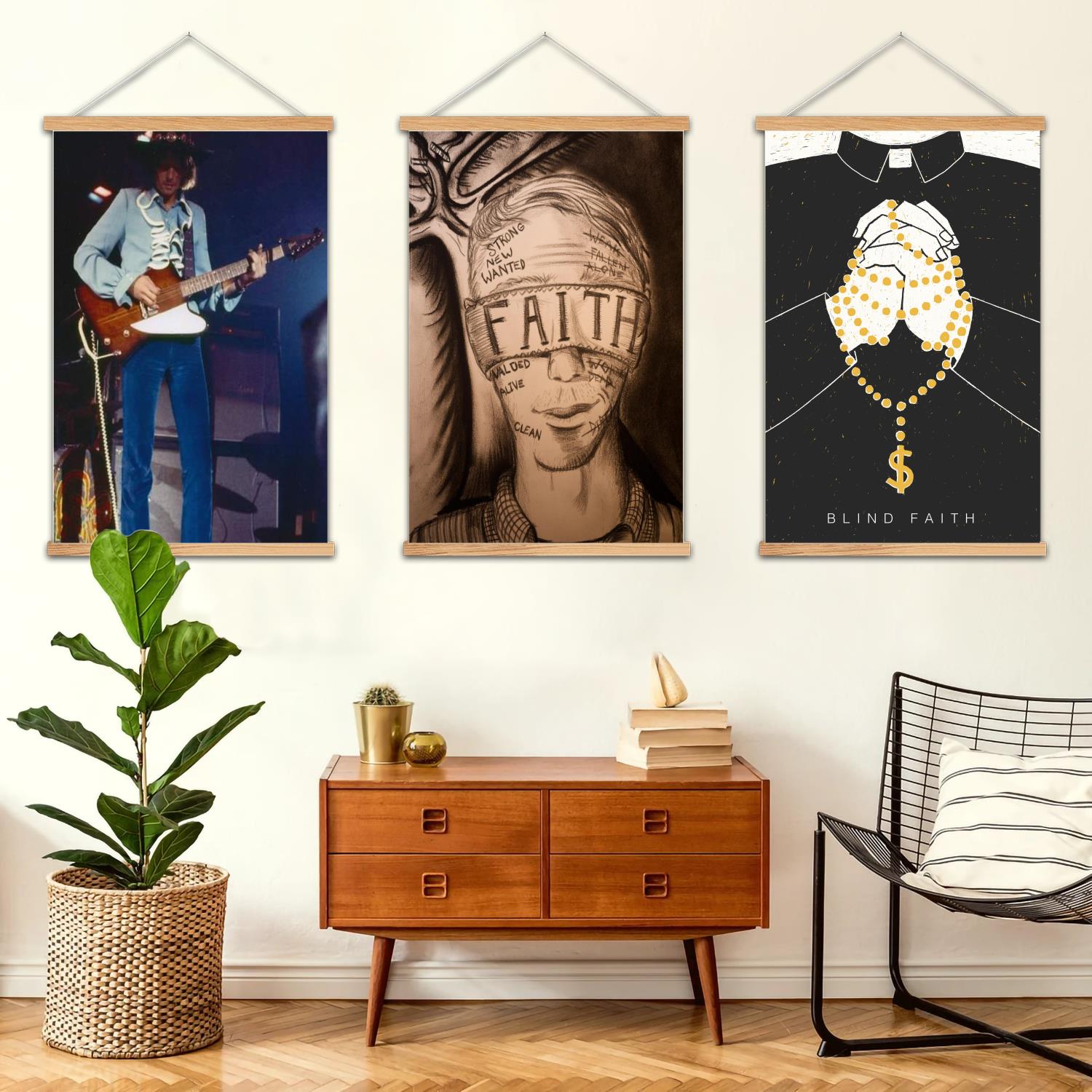 Art Print Framed - Blind Faith Framed Wall Painting Canvas