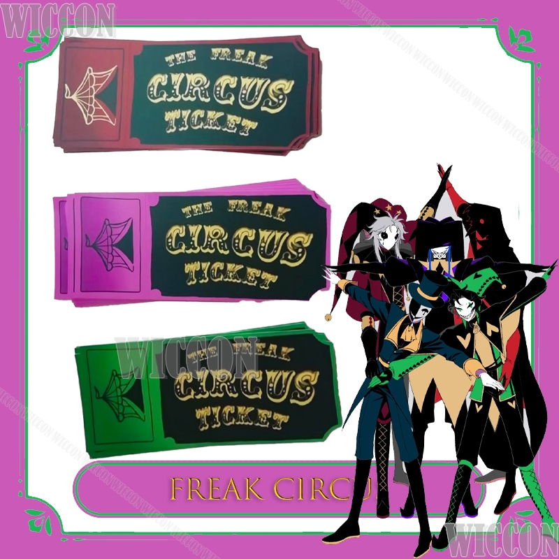 Anime Merchandise Europe - Freak Circus Ticket Card Red Green
