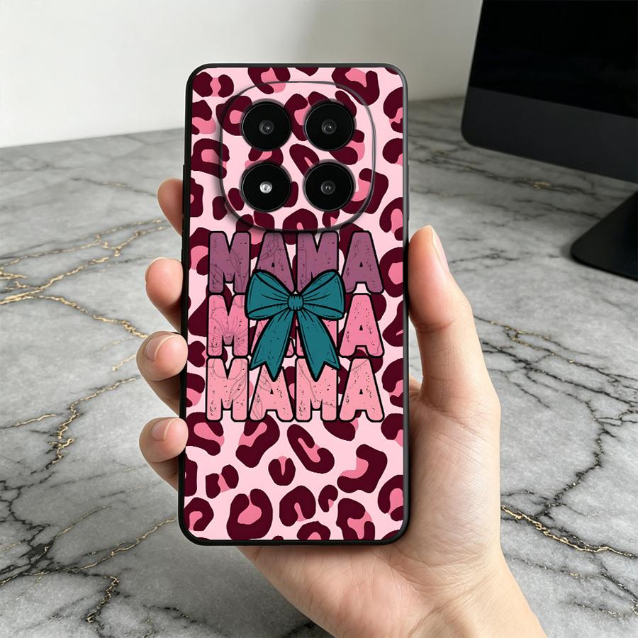 Lanyard Anime Logo - Pink Leopard Print Mom Phone Cover