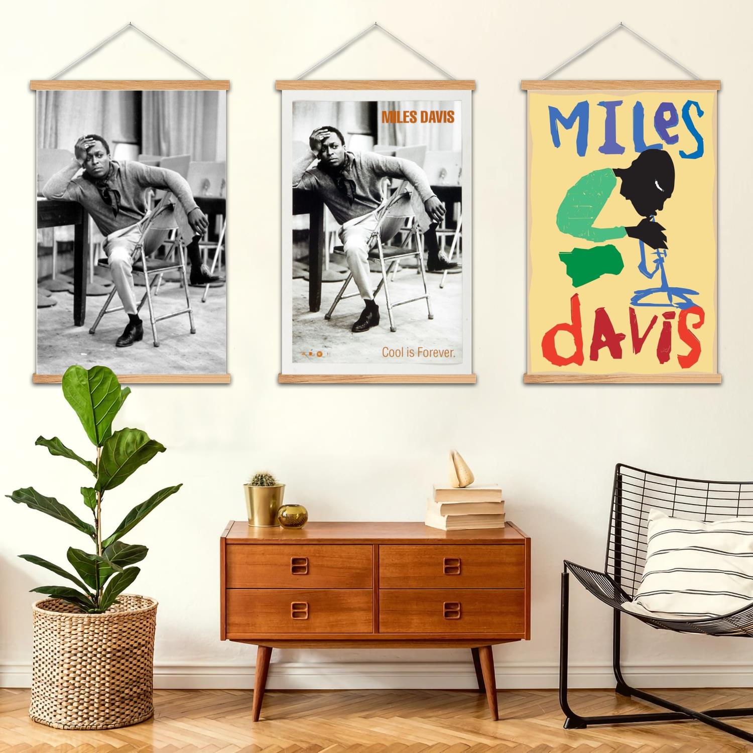 Art Print Framed - Miles Davis Framed Wall Painting Canvas