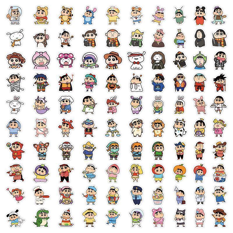 Crayon Shin-chan Cartoon Cute  - огляд і ціна Sticker Sheet Set