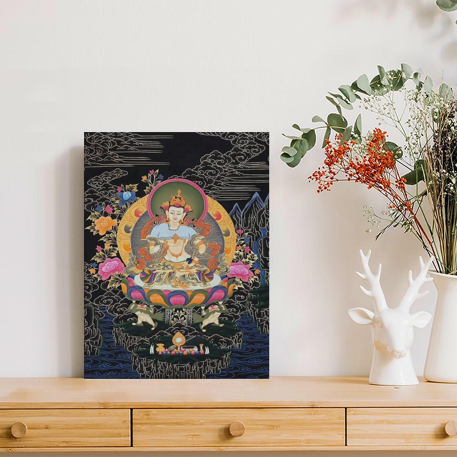 Dorje Sempa Thangka Vajrasattv - огляд і ціна Art Print Framed