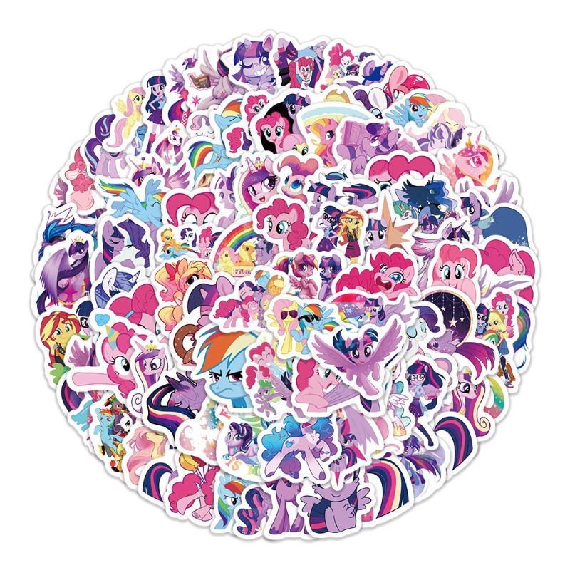 100pcs Cartoon My Little Ponys - огляд і ціна Original Anime Merchandise