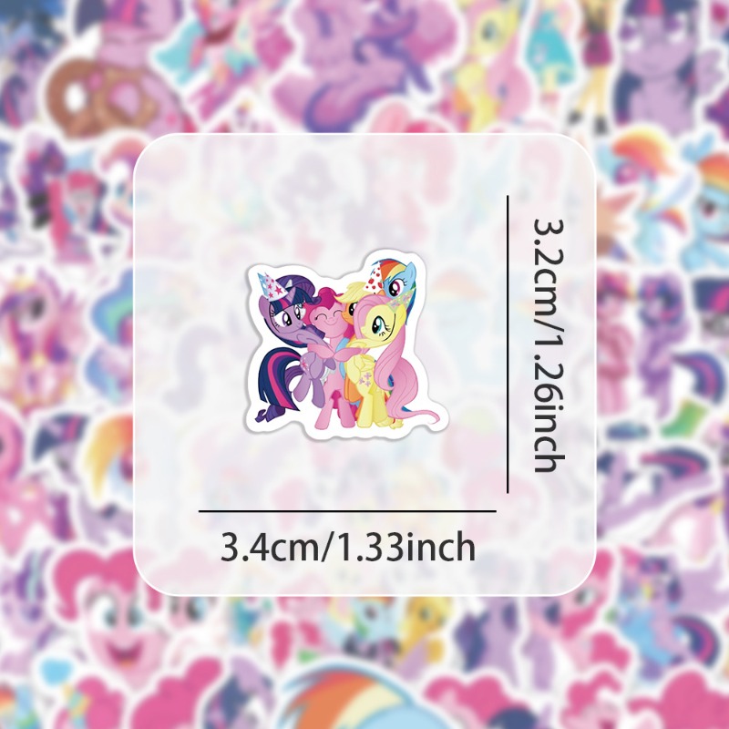 100pcs Cartoon My Little Ponys - огляд і ціна Original Anime Merchandise