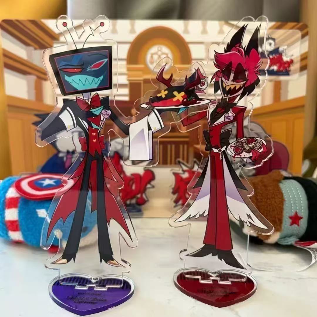 2pcs Hazbin Anime Peripherals  - огляд і ціна Anime Merchandise Toys