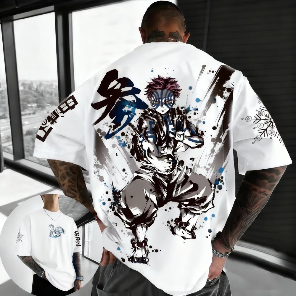 Summer Plus Size Demon Slayer  - огляд і ціна Anime Merchandise Men