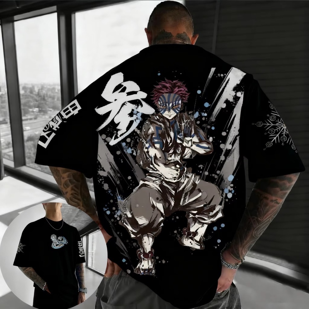 Summer Plus Size Demon Slayer  - огляд і ціна Anime Merchandise Men