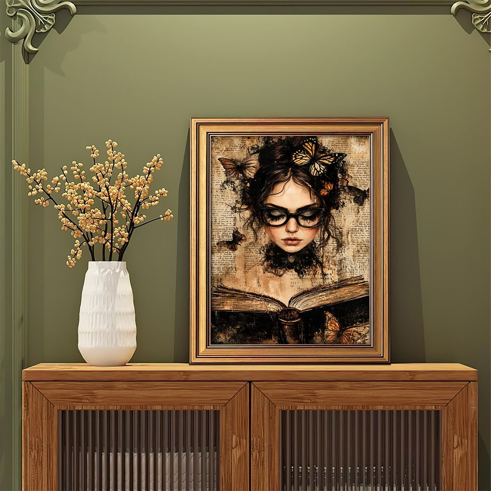 Dark Academia Retro Wall Decor - огляд і ціна Art Print Framed