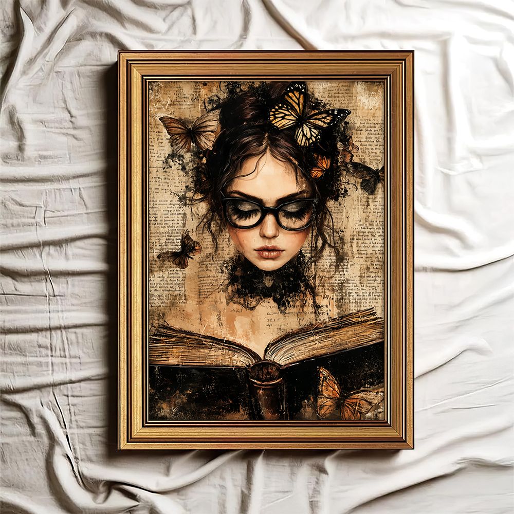 Dark Academia Retro Wall Decor - огляд і ціна Art Print Framed