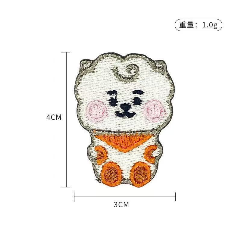 BT21 cartoon cute embroidered  - огляд і ціна Anime Merchandise Wholesale