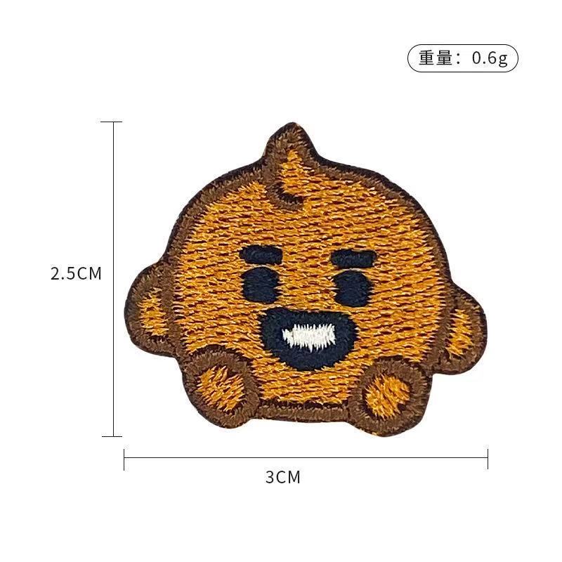 BT21 cartoon cute embroidered  - огляд і ціна Anime Merchandise Wholesale