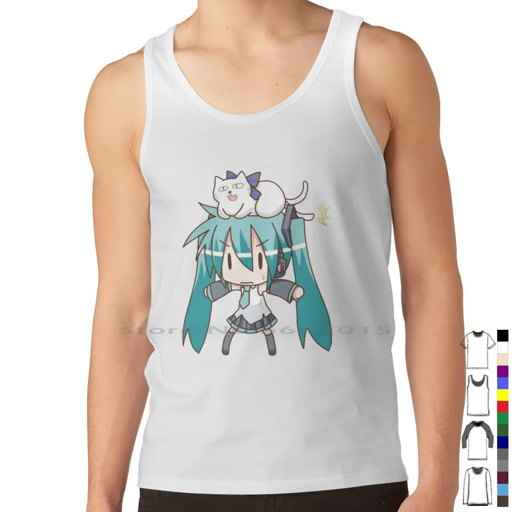 Miku T Shirt 100% Cotton Kawai - огляд і ціна Anime Merchandise Men