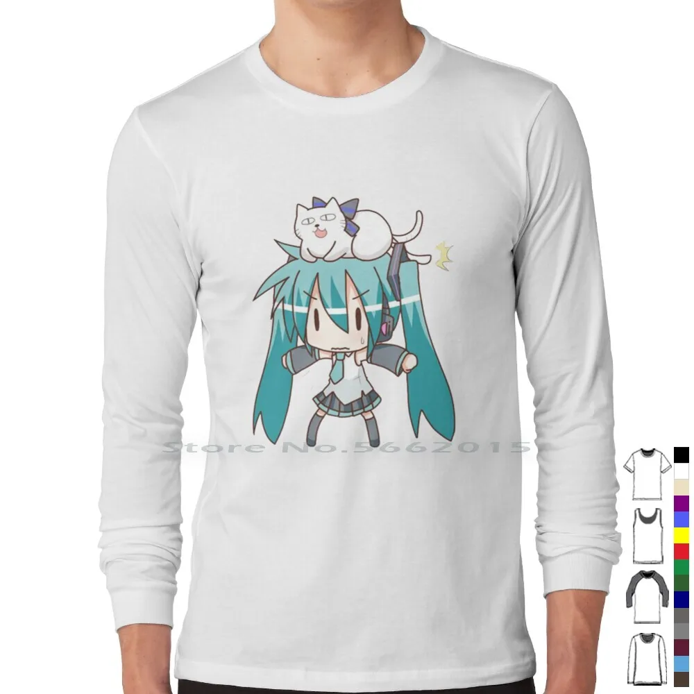 Miku T Shirt 100% Cotton Kawai - огляд і ціна Anime Merchandise Men